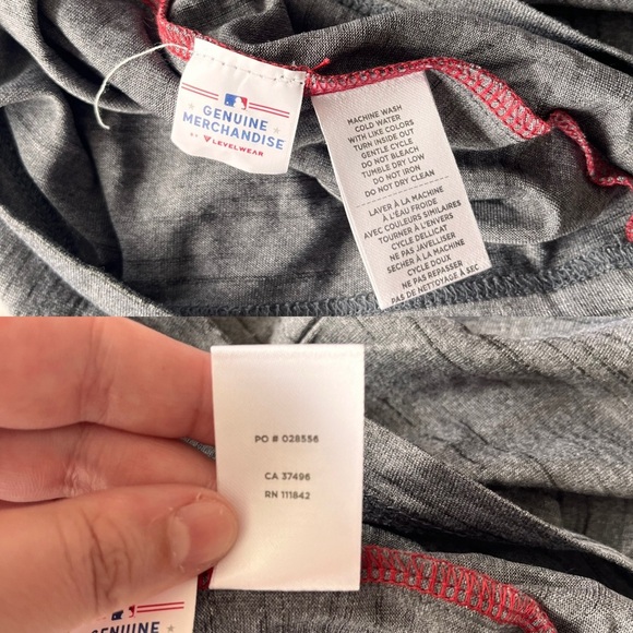 NWT Baseball Genuine Merchandise M Heather Grey / Crimson - Picture 13 of 13